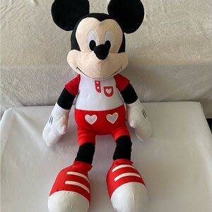 Disney Mickey Mouse Stuffed Animal.  I Heart You. ❤️ Valentine. 16” in size